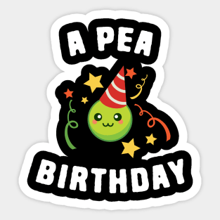 Funny Birthday Jokes Pea Pun Sticker